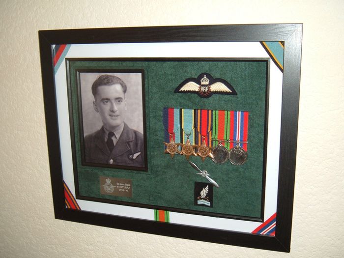Norman Hagen
Peter has recently mounted my father's WWII service medals together with a number of personal memorabilia. I am delighted with the result. A first class job, speedy service, and price. Thank you.