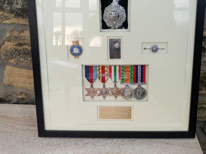 Ian Paterson
Peter mounted my Grandfathers medals, we discussed some ideas but fundamentally he made the decision. I am more than happy with the outcome and they are now proudly hanging on the wall, thanks Peter. 
